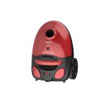 Aspirator Daewoo cu sac de hartie RC-230R-3, 700 W, capacitate sac 2 litri, cotrol putere variabil, tub telescopic, furtun rotativ 360 grade, Rosu