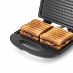 Sandwichmaker Daewoo DSM20X, 800 W, Placi neaderente, Termostat, Maner Cool Touch, Inox - imagine 7