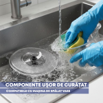 Tocator Daewoo DMCH50X, putere 500 W, capacitate 2 l, functie pulse, numar lame 4 din inox, sistem siguranta recipient, zgomot redus, Inox - imagine 4