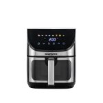 Friteuza cu aer cald Daewoo DAF1600IX, 1600 W, display LED, 6.5 L, timer, 8 programe predefinite, temperatura reglabila 80-200 grade, Negru - imagine 2