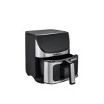 Friteuza cu aer cald Daewoo DAF1600IX, 1600 W, display LED, 6.5 L, timer, 8 programe predefinite, temperatura reglabila 80-200 grade, Negru - imagine 4
