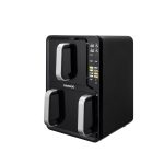 Friteuza dubla cu aer cald Daewoo DAF2X1100UDB, 1400W + 1600 W, display LED, capacitate 5L + 7L, timer, 8 programe predefinite, temperatura maxima 200 grade, Negru - imagine 2