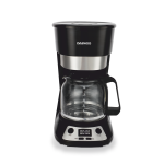 Cafetiera Daewoo DCM90BX, 900 W, 12 cesti, display LCD, filtru permanent, anti-picurare, timer, pornire automata, mentinere cald 40 min, Negru/Inox - imagine 6