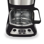 Cafetiera Daewoo DCM90BX, 900 W, 12 cesti, display LCD, filtru permanent, anti-picurare, timer, pornire automata, mentinere cald 40 min, Negru/Inox - imagine 5