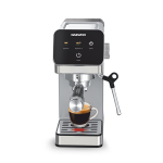 Espressor Manual Daewoo DCME1350, 1350 W, pompa ULKA 20 Bari, rezervor apa 1.2L, sistem precis de control al temperaturii PID, Argintiu - imagine 7
