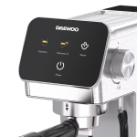 Espressor Manual Daewoo DCME1350, 1350 W, pompa ULKA 20 Bari, rezervor apa 1.2L, sistem precis de control al temperaturii PID, Argintiu - imagine 6