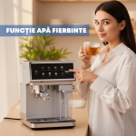 Espressor Semi-Automat Daewoo DCMM1350, 1350 W, pompa ULKA 20 Bari, rezervor apa 1.6L, recipient lapte 500 ml detasabil, Argintiu - imagine 11