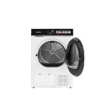 Uscator rufe Daewoo, 9 kg, pompa de caldura, butoane touch, panou de control negru cu pictograme mari colorate, Clasa E, Alb - imagine 3