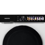 Uscator rufe Daewoo, 9 kg, pompa de caldura, butoane touch, panou de control negru cu pictograme mari colorate, Clasa E, Alb - imagine 6