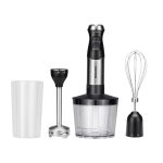 Mixer vertical 3 in 1 Daewoo DHB60BX, 600 W, tija detasabila din inox, 2 trepte de viteza, lama din inox, Negru/inox - imagine 6