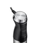 Mixer vertical 3 in 1 Daewoo DHB60BX, 600 W, tija detasabila din inox, 2 trepte de viteza, lama din inox, Negru/inox - imagine 4