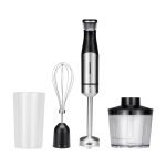 Mixer vertical 3 in 1 Daewoo DHB60BX, 600 W, tija detasabila din inox, 2 trepte de viteza, lama din inox, Negru/inox - imagine 3