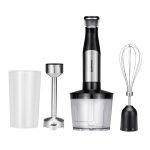 Mixer vertical 3 in 1 Daewoo DHB60BX, 600 W, tija detasabila din inox, 2 trepte de viteza, lama din inox, Negru/inox - imagine 2
