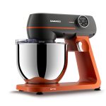 Mixer cu bol Daewoo DHM1000, 1000 W, 10 trepte de viteza, bol inox 7 litri, angrenaj metalic, display LED, accesorii incluse, Portocaliu - imagine 9