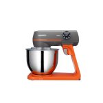 Mixer cu bol Daewoo DHM1000, 1000 W, 10 trepte de viteza, bol inox 7 litri, angrenaj metalic, display LED, accesorii incluse, Portocaliu - imagine 3