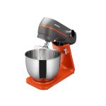 Mixer cu bol Daewoo DHM1000, 1000 W, 10 trepte de viteza, bol inox 7 litri, angrenaj metalic, display LED, accesorii incluse, Portocaliu