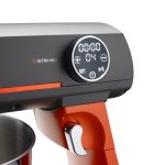 Mixer cu bol Daewoo DHM1000, 1000 W, 10 trepte de viteza, bol inox 7 litri, angrenaj metalic, display LED, accesorii incluse, Portocaliu - imagine 4