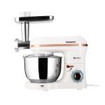 Mixer cu bol Daewoo DHM200MGW, 2000W, capacitate bol 5.5l, accesoriu masina de tocat, capacitate de tocare 1.2 kg/min, 3 discuri de taiere din inox, tel, carlig framantare, palete amestecare, Alb