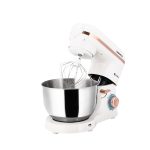 Mixer cu bol Daewoo DHM200MGW, 2000W, capacitate bol 5.5l, accesoriu masina de tocat, capacitate de tocare 1.2 kg/min, 3 discuri de taiere din inox, tel, carlig framantare, palete amestecare, Alb - imagine 5