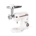 Mixer cu bol Daewoo DHM200MGW, 2000W, capacitate bol 5.5l, accesoriu masina de tocat, capacitate de tocare 1.2 kg/min, 3 discuri de taiere din inox, tel, carlig framantare, palete amestecare, Alb - imagine 4