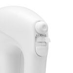 Mixer de mana Daewoo DHM25W, putere 250 W, functie Turbo, 5 viteze, accesoriu tel, carlige aluat, Alb - imagine 4