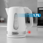 Fierbator electric Daewoo DKE220W, 2200 W, 1.7 L, indicator luminos, oprire automata, Alb - imagine 6