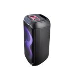 Boxa Portabila Daewoo DPS80, 80W RMS, redare USB si card, telecomanda, microfon wireless, lumini LED, mod karaoke, conectare wireless, Negru - imagine 4