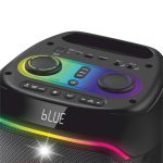 Boxa Portabila Daewoo DPS80, 80W RMS, redare USB si card, telecomanda, microfon wireless, lumini LED, mod karaoke, conectare wireless, Negru - imagine 6