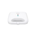 Sandwich maker Daewoo DSM25W, 800 W, placi neaderente, incalzire controlata prin termostat, maner CoolTouch, clapeta de blocare, indicator luminos incalzire, Alb - imagine 3
