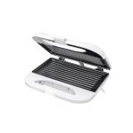 Sandwich maker Daewoo DSM25W, 800 W, placi neaderente, incalzire controlata prin termostat, maner CoolTouch, clapeta de blocare, indicator luminos incalzire, Alb - imagine 2