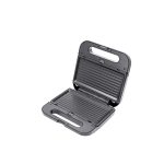 Sandwichmaker 3 in 1 Daewoo DSM300, putere 800 W, Placi antiaderente, indicator luminos incalzire, termostat, maner Cool Touch, clapeta de blocare, Negru - imagine 3